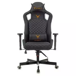 Кресло Бюрократ KNIGHT OUTRIDER B черный ромбик эко.кожа с подголов. крестовина металл