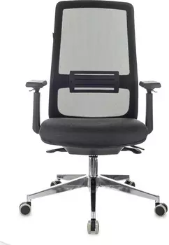 Кресло Бюрократ MC-915 руководителя черный TW-01 38-418 сетка/ткань крестов. алюминий