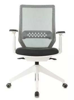 Кресло Бюрократ MC-W611NL/DG/417G серый TW-04 38-417 сетка/ткань крестов.4-луч. пластик пластик белый