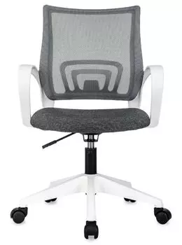 Кресло Бюрократ Optimum на колесиках, сетка/ткань, серый