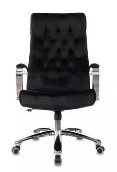 Кресло Бюрократ T-9928SL/FABR/BLACK T-9928SL Fabric черный Italia Black крестов. металл хром