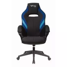 Кресло Бюрократ VIKING 3 AERO черное/синее, искусст.кожа/ткань
