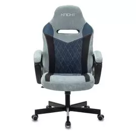 Кресло Бюрократ VIKING 6 KNIGHT BL цвет серо-голубой, с подголов., крестовина металл