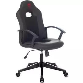 Кресло Бюрократ ZOMBIE 11 BLACK черный текстиль/эко.кожа крестовина пластик