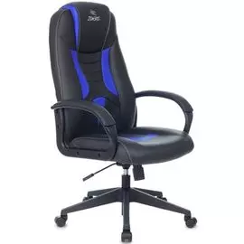 Кресло Бюрократ ZOMBIE 8 BLUE черный/синий эко.кожа крестовина пластик