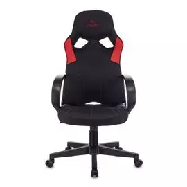 Кресло Бюрократ ZOMBIE RUNNER RED цвет черный/красный, искусст.кожа/ткань, крестовина пластик