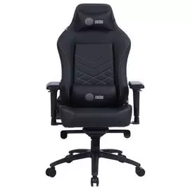 Кресло Cactus CS-CHR-0112BL игровое, черный эко.кожа металл