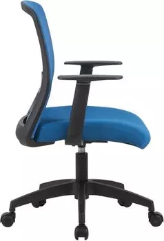 Кресло Cactus CS-MC333-BL темно-синий сиденье темно-синий низк.спин. крестов. пластик черный