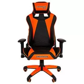 Кресло Chairman Game 44 7073779 черн./оранжевый
