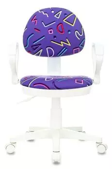 Кресло детское Бюрократ KD-3/WH/ARM/STICK-VI KD-3/WH/ARM фиолетовый Sticks 08 крестов. пластик пласт