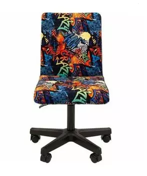 Кресло детское Chairman Kids 109 7110402 Россия ткань CRAZY черный пластик