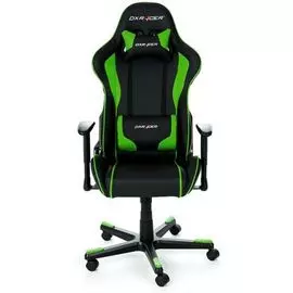 Кресло DxRacer OH/FE08 Formula, чёрно-зелёное, экокожа, регулируемый угол наклона