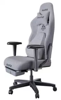 Кресло игровое AutoFull AF083GB серия C3, с поддержкой для ног, цвет: серый