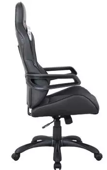 Кресло игровое Brabix Nitro GM-001 531817 на колесиках, эко.кожа/ткань, черный/черный