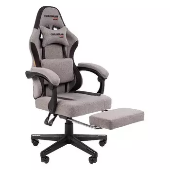 Кресло игровое Chairman CH27 7145969 серо-черный