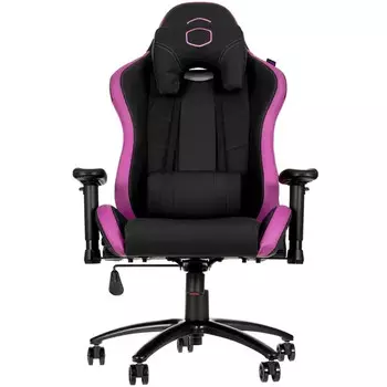 Кресло игровое Cooler Master Caliber R2 искусственная кожа, цвет: чёрный/фиолетовый, до 150 кг.