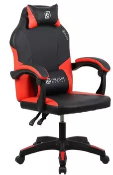 Кресло игровое Oklick SPIRIT 2006691 черный/красный сиденье, черный/красный искусственная кожа с подголов. крестов. пластик черный