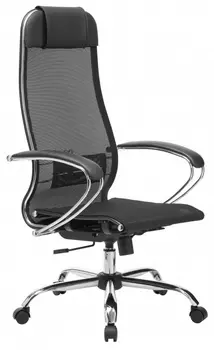 Кресло офисное Metta 12(MPRU) подл.131/осн.003, чёрное