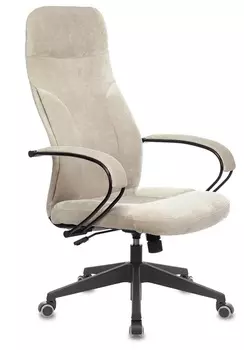 Кресло офисное Бюрократ CH-608/FABRIC-BEIGE (УЦЕНЕННЫЙ) руководителя, крестовина пластик, вельвет, ц
