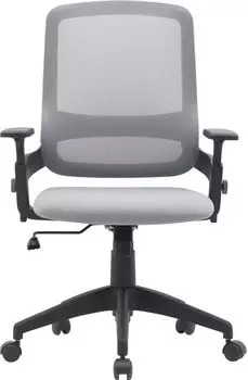 Кресло офисное Cactus CS-MC313-BKGY черный/серый сетка/ткань низк.спин. крестов. пластик пластик чер