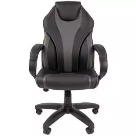 Кресло офисное Chairman 299 Chairman 7062451 экопремиум черный/серый