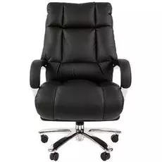 Кресло офисное Chairman 405 Chairman 7027816 экокожа, хромированный металл, газпатрон 4 кл, ролики BIFMA 5,1, механизм качания