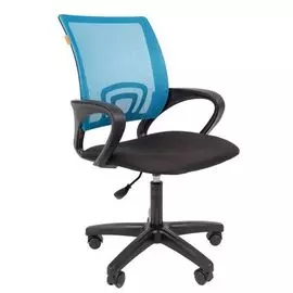 Кресло офисное Chairman 696 LT Chairman 7024140 голубое ткань стандарт/сетчатый акрил, до 80кг