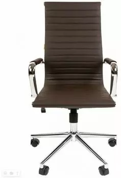 Кресло офисное Chairman 755 7107682 экопремиум коричневый