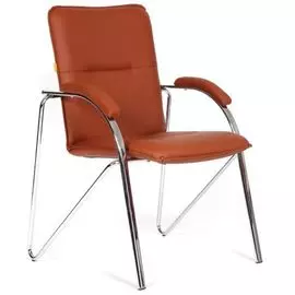 Кресло офисное Chairman 850 Chairman 6110403 коричневое (Terra 111), экокожа, до 100 кг