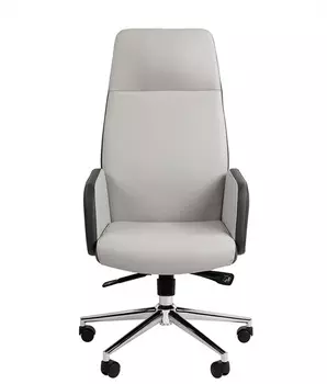 Кресло офисное Chairman 929 7174807 Россия экопремиум серый/светло-серый