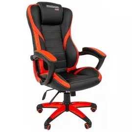 Кресло офисное Chairman GAME 22 Chairman 7050085 экопремиум черный/красный