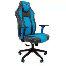 Кресло офисное Chairman Game 23 Chairman 7053957 экопремиум, серо-голубое, до 120 кг