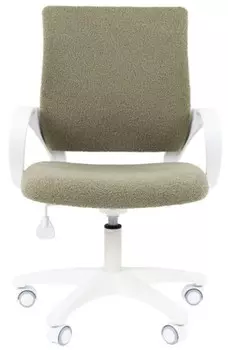 Кресло офисное Chairman Kids 103 7198248 ткань В оливка, белый пластик LT