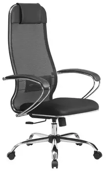 Кресло офисное Metta 15(MPRU) подл.131/осн.003, чёрное