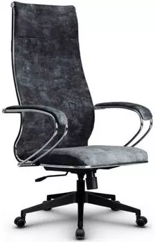 Кресло офисное Metta L 1m 42 Bravo z311815284 подл.118/осн.002, Велюр B Темно-серое