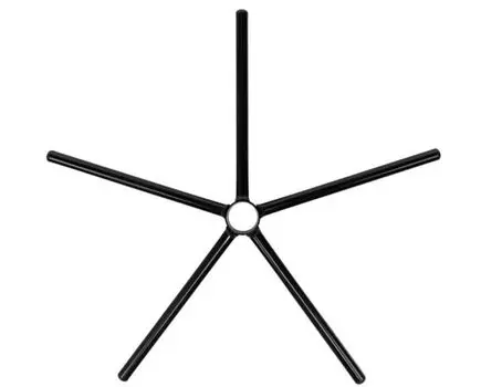 Крестовина Бюрократ CROSS/FINGAL черный для офис.кресла 650мм металл сборная 5-лучевая