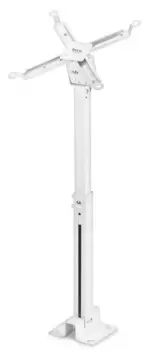 Кронштейн Buro PR04-100W для проектора белый макс.20кг потолочный поворот и наклон (1998614)