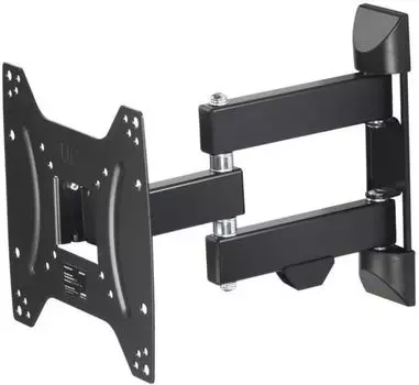 Кронштейн HAMA 00220822 для телевизора черный 19"-48" макс.20кг настенный поворотно-выдвижной и наклонный