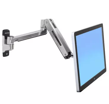 Кронштейн настенный Ergotron LX HD Sit-Stand крепление "Рука" для монитора , серебр., 45-383-026