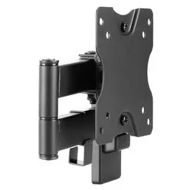 Кронштейн настенный Ultramounts UM861 для ТВ 13-27", до 20кг, наклон до 12°, поворот влево и вправо на 90°, от стены 50-263мм, max VESA 100х100, черно