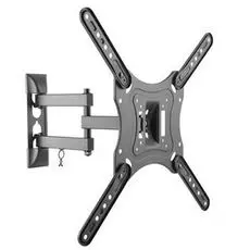 Кронштейн настенный Ultramounts UM870 для ТВ 23-55", до 30кг, наклон до 20°, поворот на 90°, от стены 88-398мм, max VESA 400х400, черное