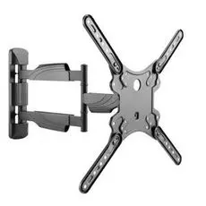 Кронштейн настенный Ultramounts UM871 для ТВ 23-55", до 35кг, наклон до 12°, поворот на 90°, от стены 49-503мм, max VESA 400х400, черное