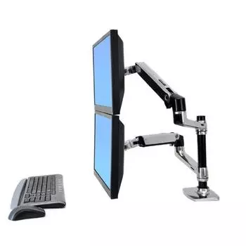 Кронштейн настольный Ergotron LX 45-248-026 двойное крепление