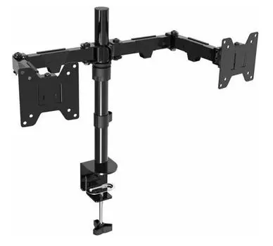 Кронштейн настольный Exegate EDM2-3210-11 EX297363RUS для двух мониторов 15"-32", VESA 75x75, 100x100, макс. нагрузка на один кронштейн 10 кг, наклон