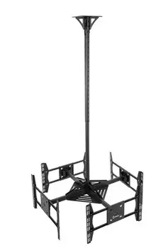 Кронштейн ONKRON CPRO2L-4 для телевизора черный 32"-55" макс.154кг потолочный поворот и наклон