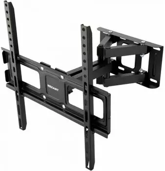 Кронштейн Rexant 38-0334 для телевизора 32"-55", наклонно-поворотный, двойное колено серия HOME