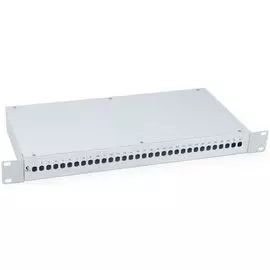 Кросс-бокс Cabeus FO-19-32ST оптический 19" на 32 ST(FC) со сплайс-кассетой и КДЗС (без пигтейлов и проходных адаптеров)