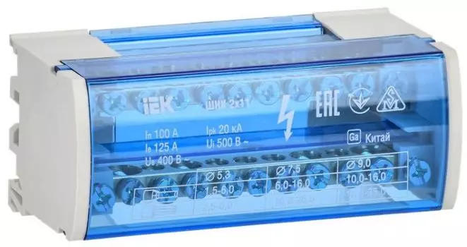 Кросс-модуль IEK YND10-2-11-050 шины на DIN-рейку ШНК 2х11 L+PEN