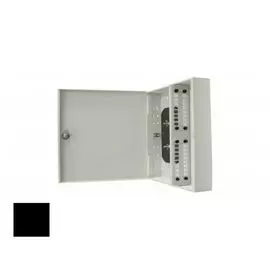 Кросс оптический настенный с дверцей, с замком TELCORD КН-24/32 32-FC/SM-32-FC/UPC-SM-1-КУ-BK