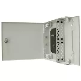 Кросс оптический настенный с дверцей, с замком TELCORD КН-32 32-LC/MM-d-64-LC/UPC-MM62,5-2-КУ-GY 350
